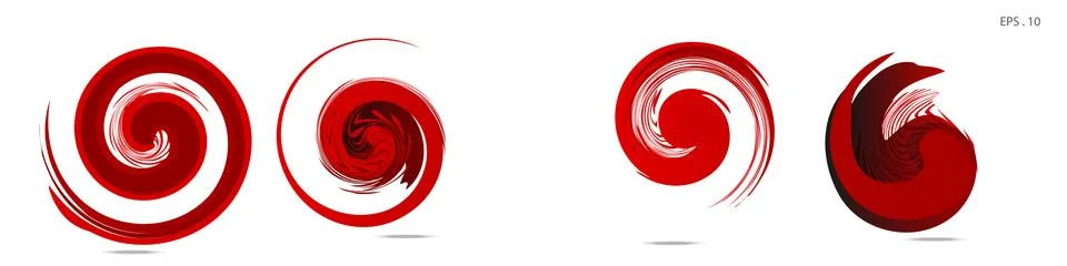 Vector vortex with a white background Stock Illustration