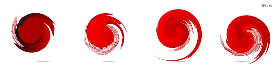 Vector vortex with a white background Stock Illustration