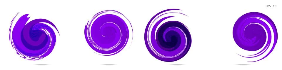 Vector vortex with a white background Stock Illustration