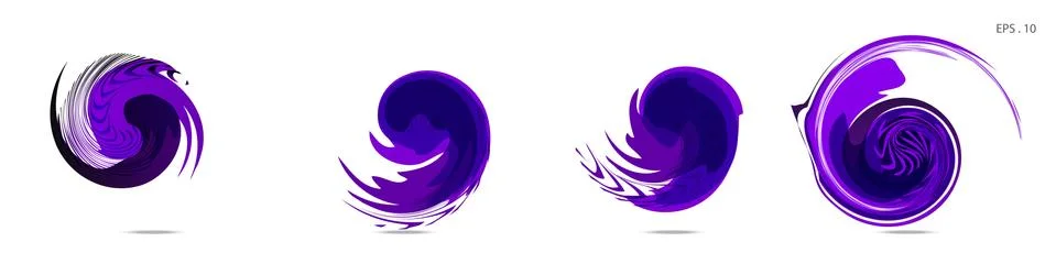 Vector vortex with a white background Stock Illustration