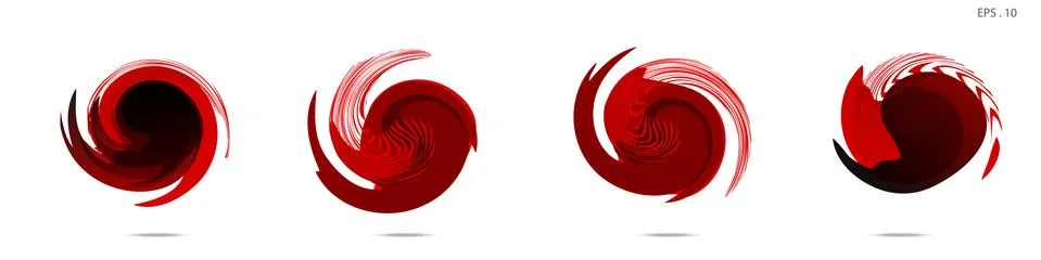 Vector vortex with a white background Stock Illustration