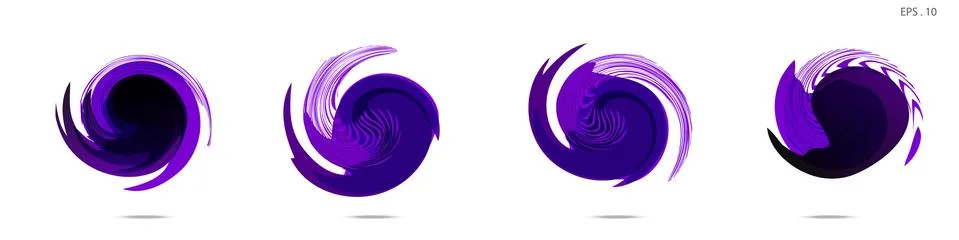 Vector vortex with a white background Illustrazione stock