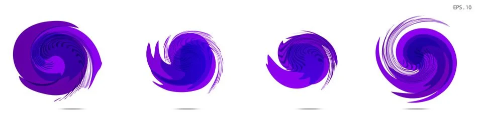 Vector vortex with a white background Stock Illustration