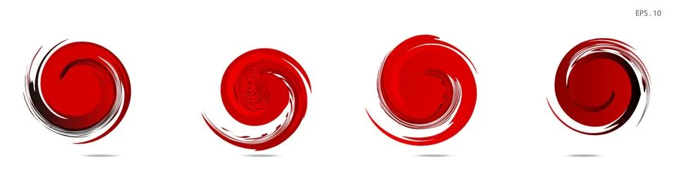 Vector vortex with a white background Illustrazione stock