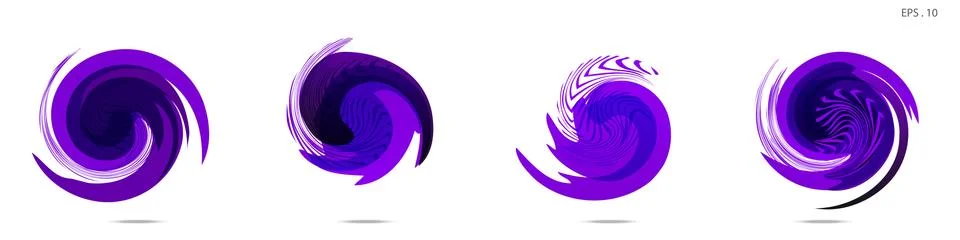 Vector vortex with a white background Stock Illustration