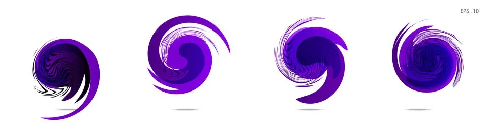 Vector vortex with a white background Stock Illustration