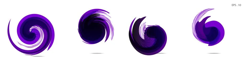 Vector vortex with a white background Stock Illustration