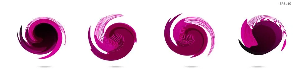 Vector vortex with a white background 库存插图