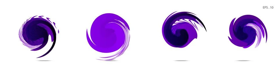 Vector vortex with a white background Stock Illustration