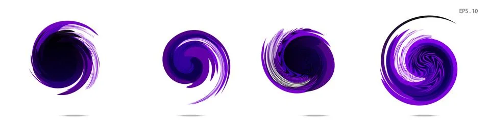 Vector vortex with a white background Stock Illustration