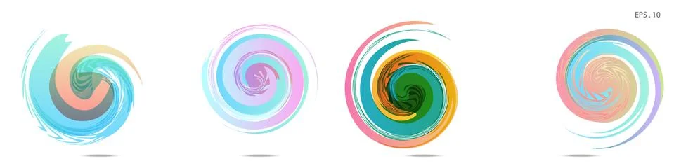 Vector vortex with a white background Illustrazione stock