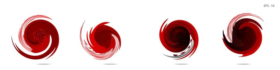 Vector vortex with a white background Stock Illustration