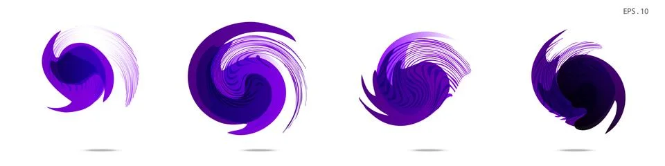 Vector vortex with a white background Illustrazione stock