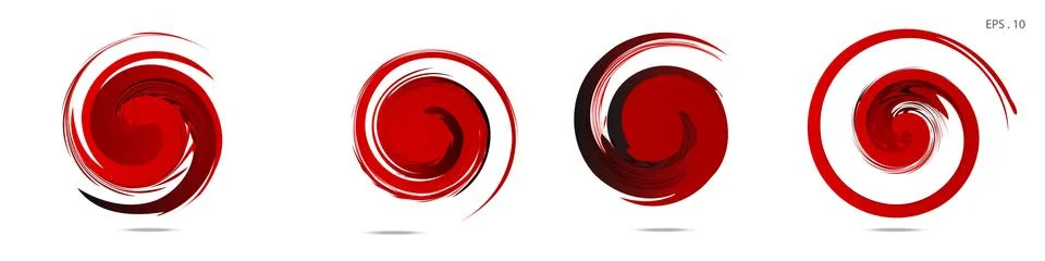 Vector vortex with a white background Illustrazione stock