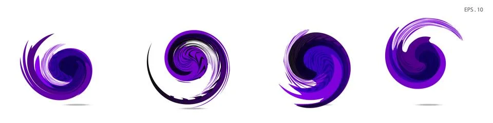 Vector vortex with a white background Stock Illustration