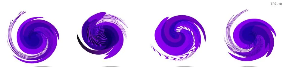 Vector vortex with a white background Stock Illustration