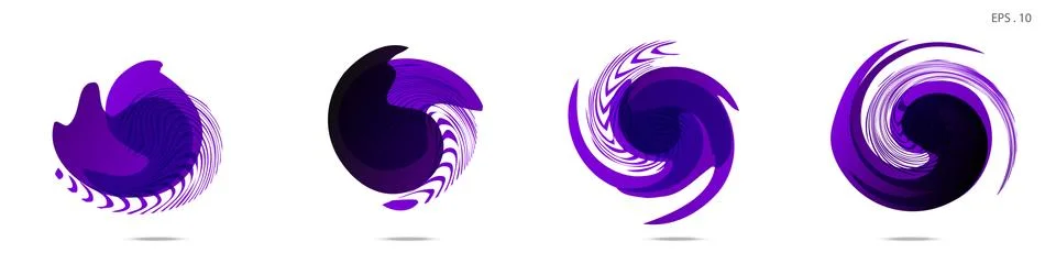 Vector vortex with a white background Stock Illustration
