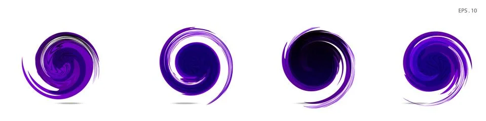 Vector vortex with a white background Illustrazione stock