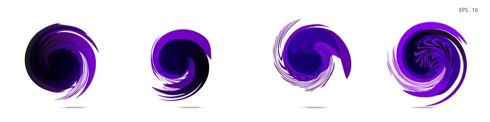 Vector vortex with a white background Stock Illustration