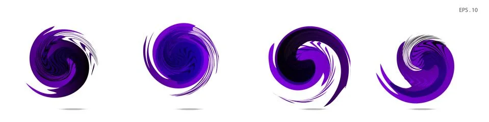 Vector vortex with a white background Stock Illustration