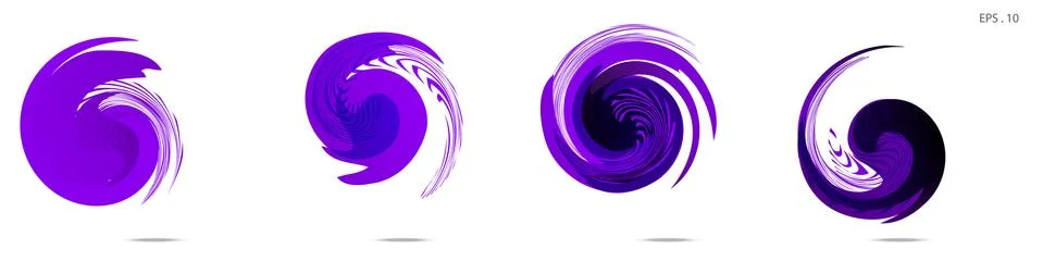 Vector vortex with a white background Illustrazione stock