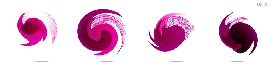 Vector vortex with a white background Illustrazione stock