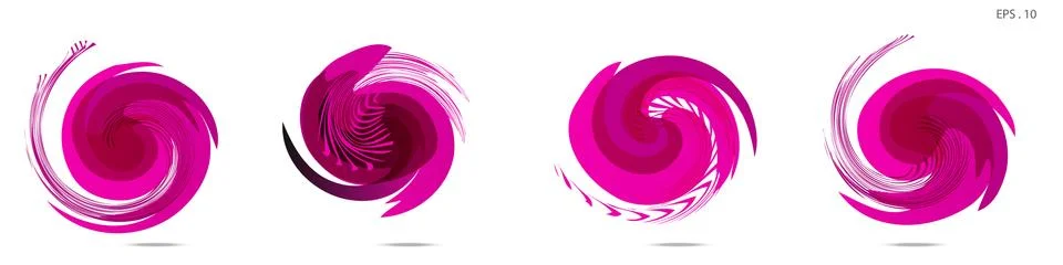 Vector vortex with a white background Stock Illustration