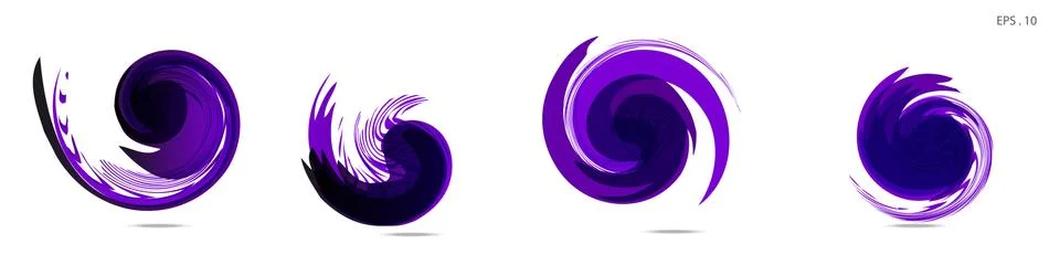 Vector vortex with a white background 스톡 일러스트