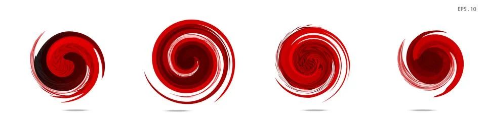 Vector vortex with a white background Stock Illustration