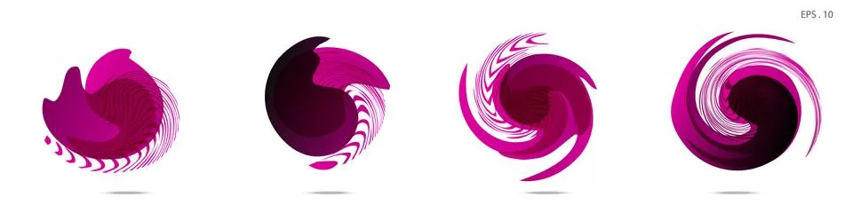 Vector vortex with a white background 库存插图