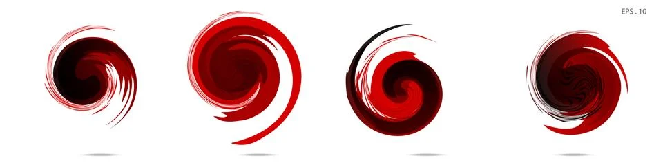 Vector vortex with a white background Illustrazione stock