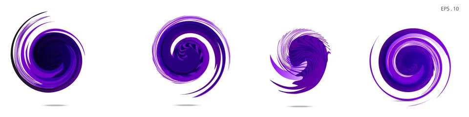 Vector vortex with a white background Stock Illustration