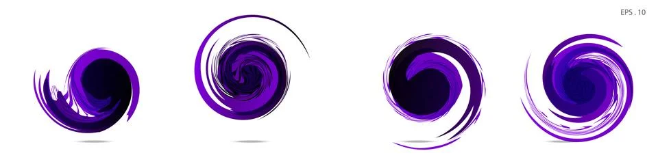 Vector vortex with a white background Illustrazione stock