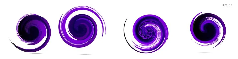 Vector vortex with a white background Stock Illustration