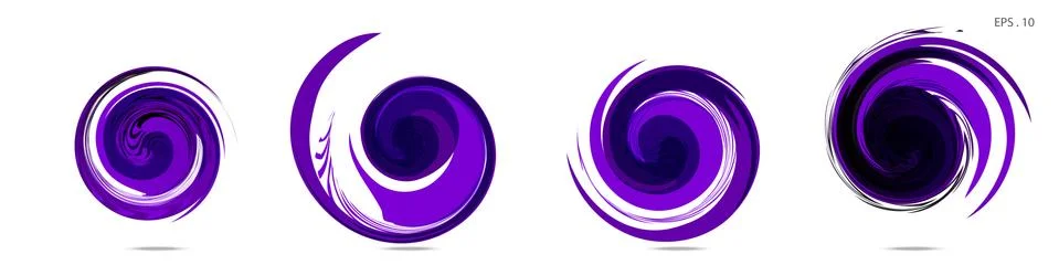 Vector vortex with a white background Stock Illustration