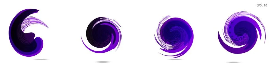 Vector vortex with a white background Illustrazione stock