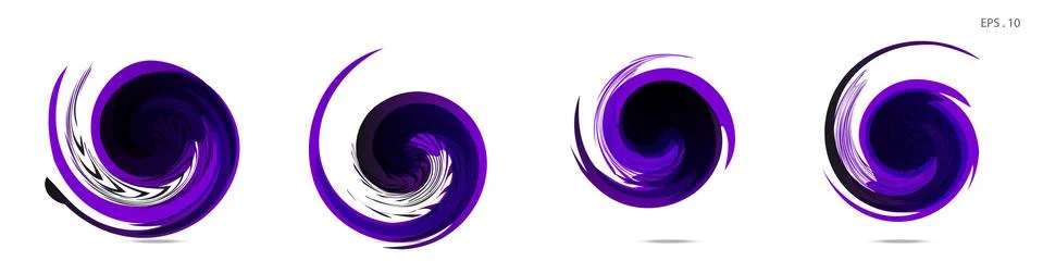 Vector vortex with a white background Illustrazione stock