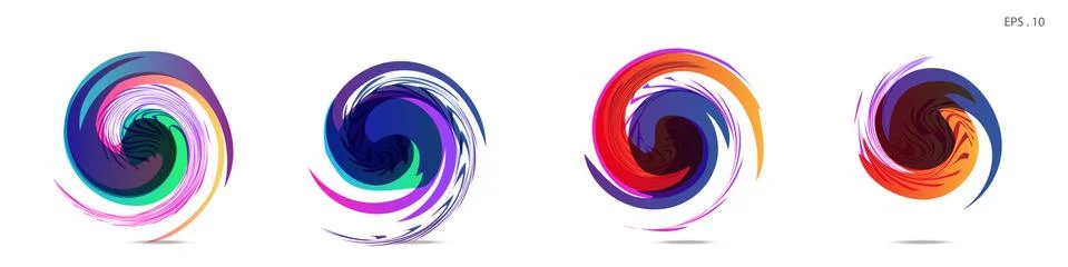 Vector vortex with a white background Illustrazione stock