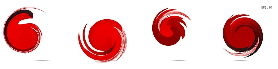 Vector vortex with a white background Stock Illustration