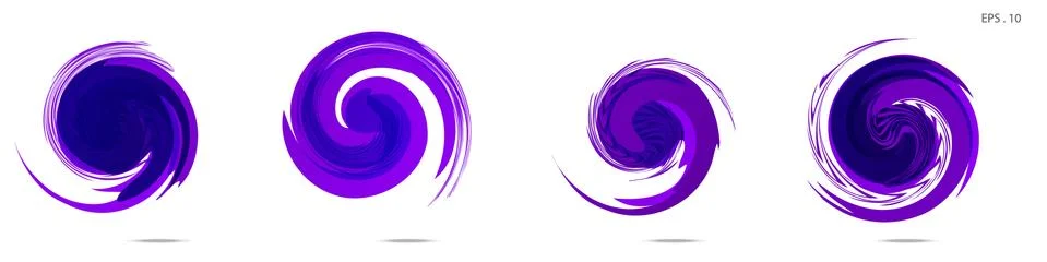 Vector vortex with a white background Stock Illustration