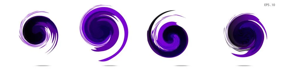 Vector vortex with a white background Stock Illustration