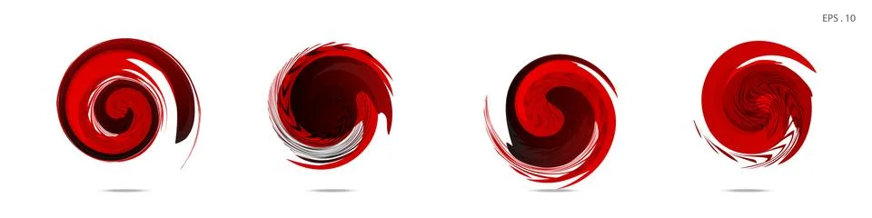 Vector vortex with a white background Illustrazione stock