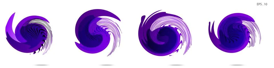 Vector vortex with a white background Illustrazione stock