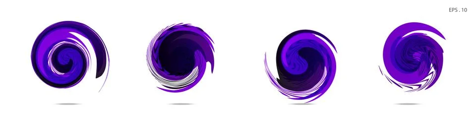Vector vortex with a white background Illustrazione stock