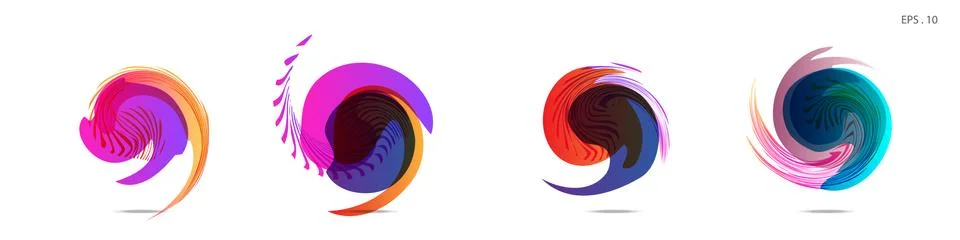 Vector vortex with a white background 库存插图