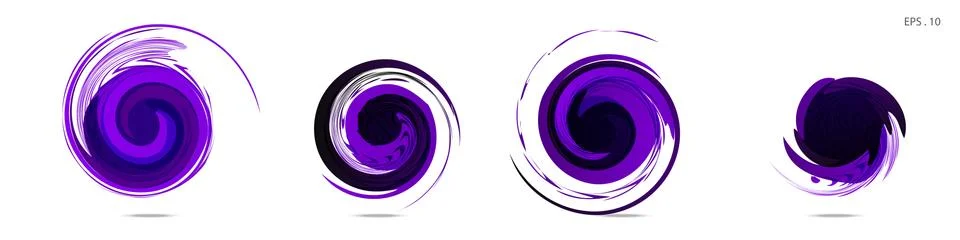 Vector vortex with a white background Stock Illustration