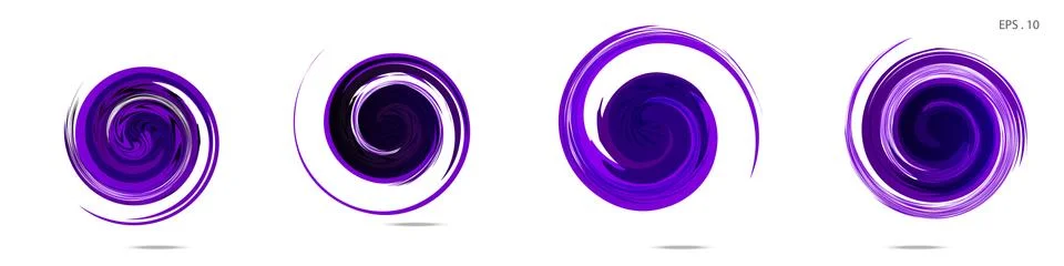 Vector vortex with a white background Stock Illustration