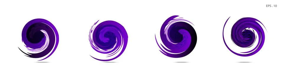 Vector vortex with a white background Stock Illustration