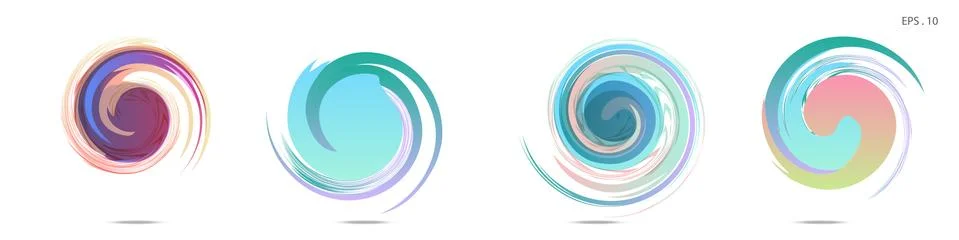 Vector vortex with a white background Illustrazione stock