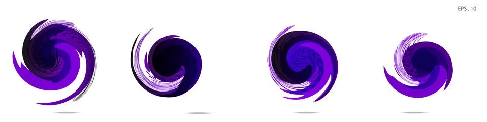 Vector vortex with a white background Stock Illustration